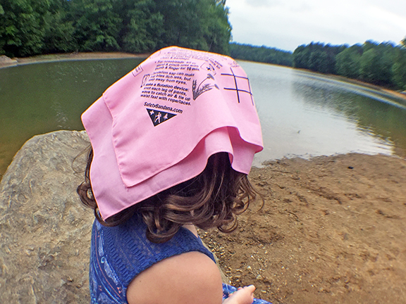 Pink bandana back